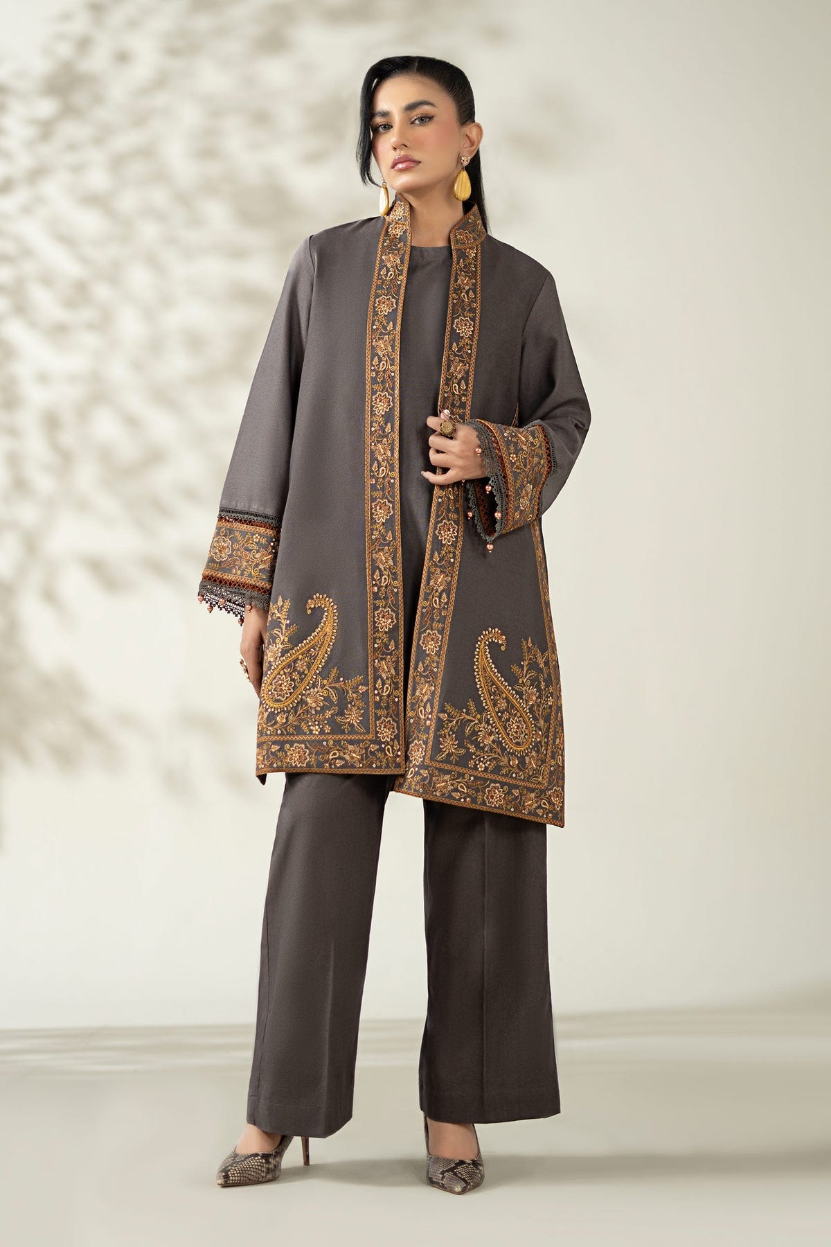 Maria B | Luxury Winter Pret 25 | DW-W25-49-Grey