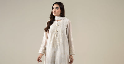 Maria B | Luxury Winter Pret 25 | DW-EA25-76-Off White