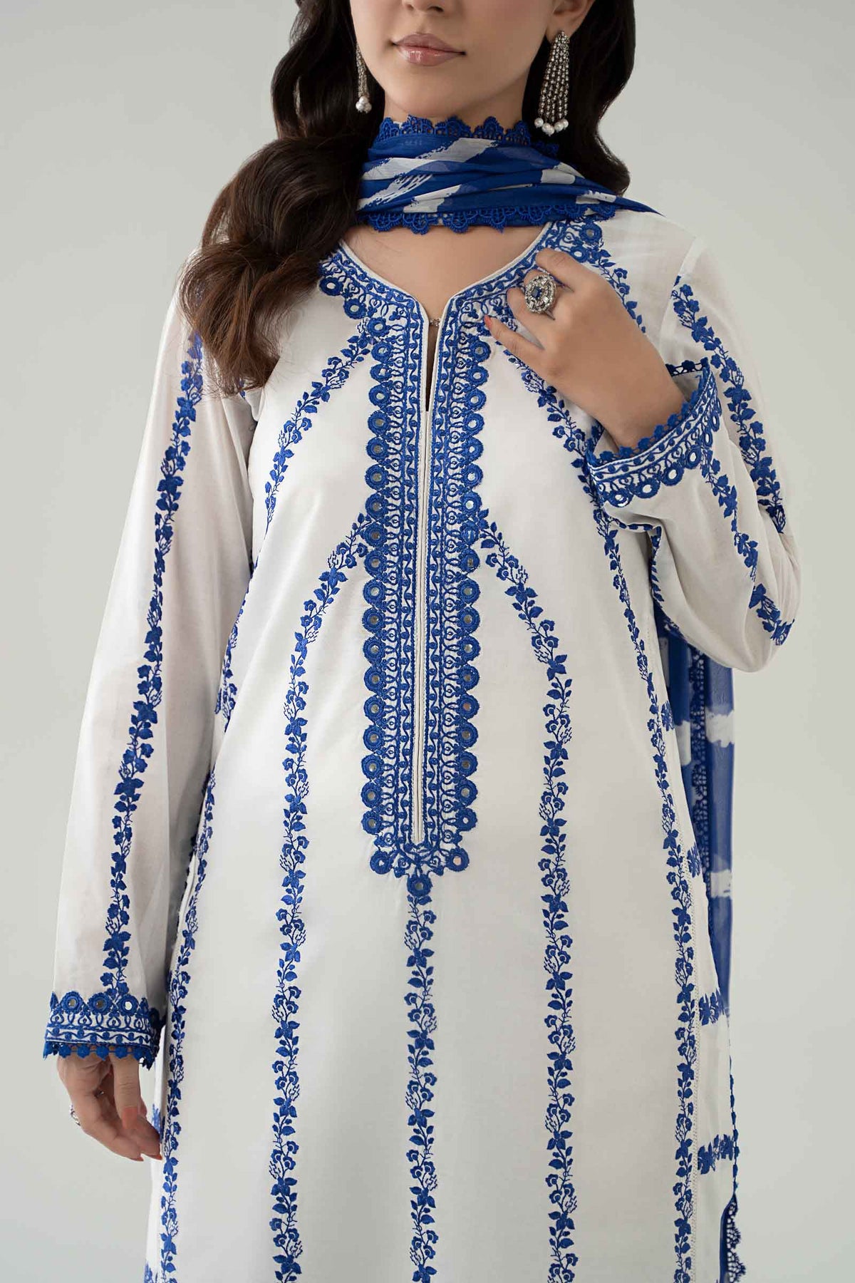 Maria B | Luxury Pret 25 | DW-EA25-60 -  Maria B Ladies Clothes - Original Designer Dress - House of Maryam