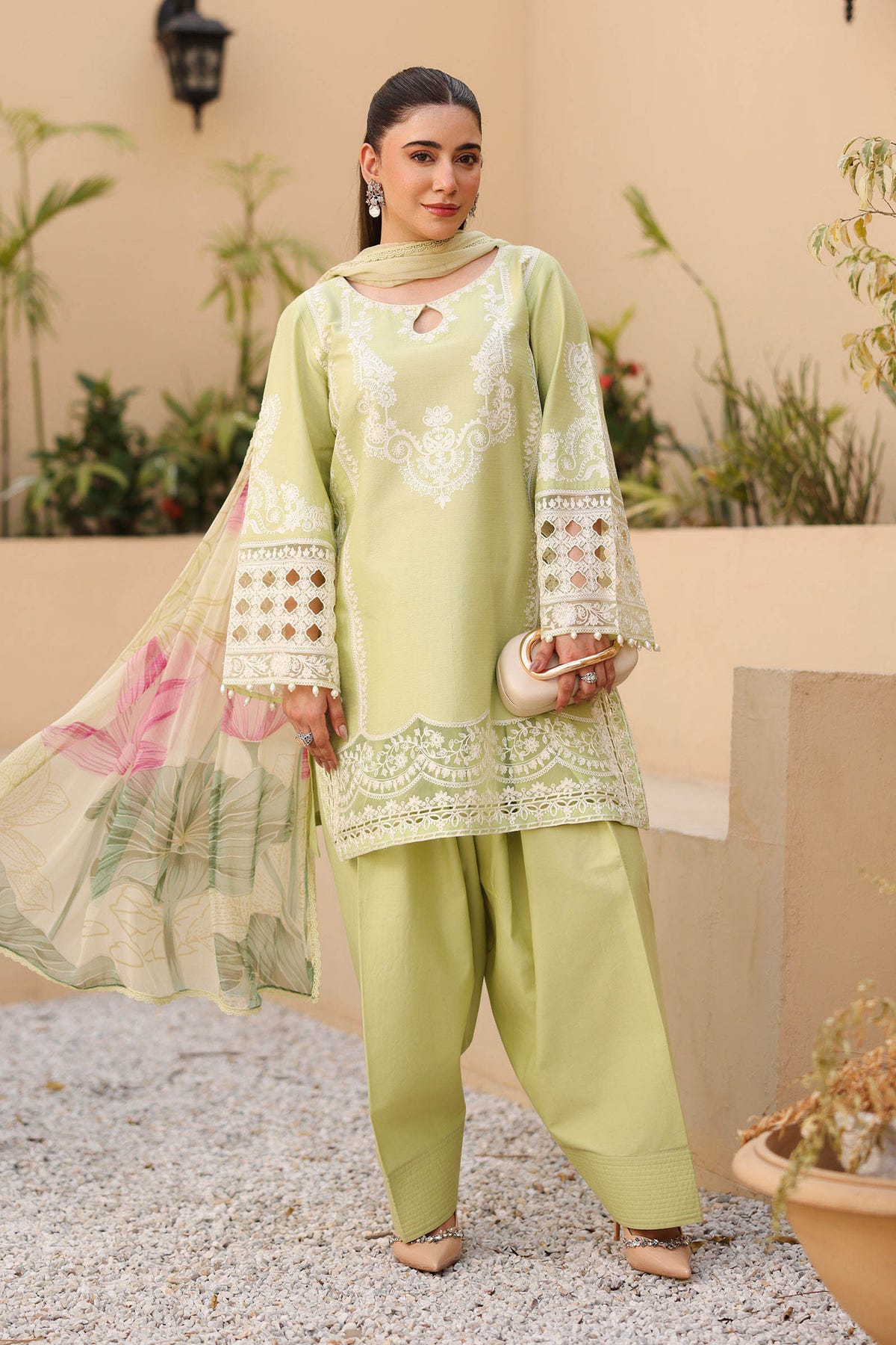 Maria B | Luxury Pret 25 | DW-EA25-66 -  Maria B Ladies Clothes - Original Designer Dress - House of Maryam