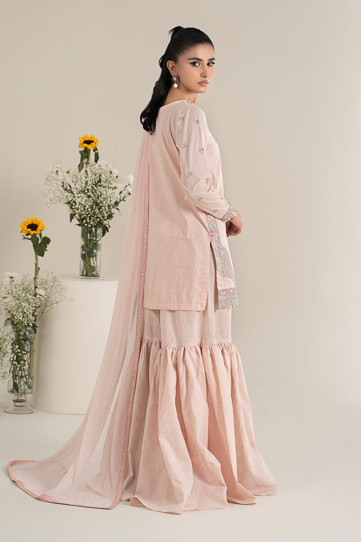 Maria B | Casual Pret 25 | DW-EF25-61 -  Maria B Ladies Clothes - Original Designer Dress - House of Maryam