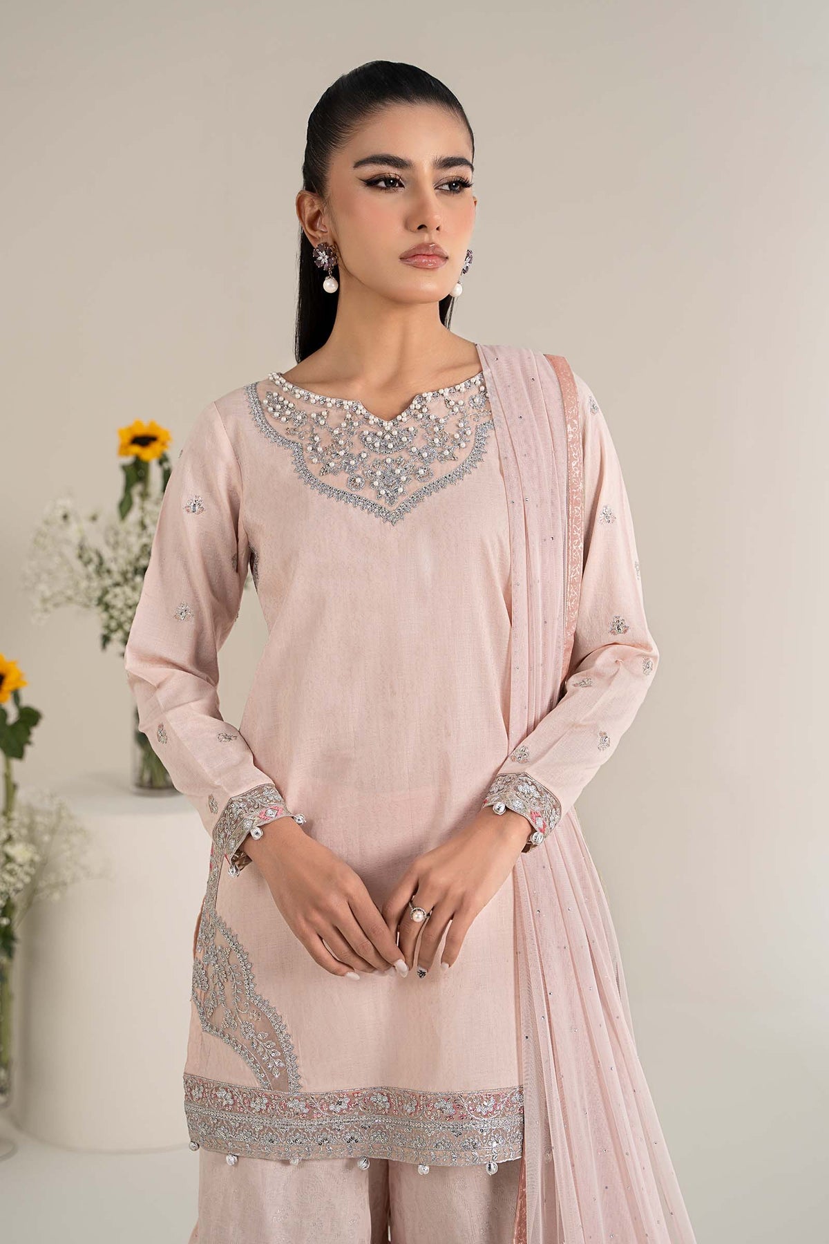 Maria B | Casual Pret 25 | DW-EF25-61 -  Maria B Ladies Clothes - Original Designer Dress - House of Maryam