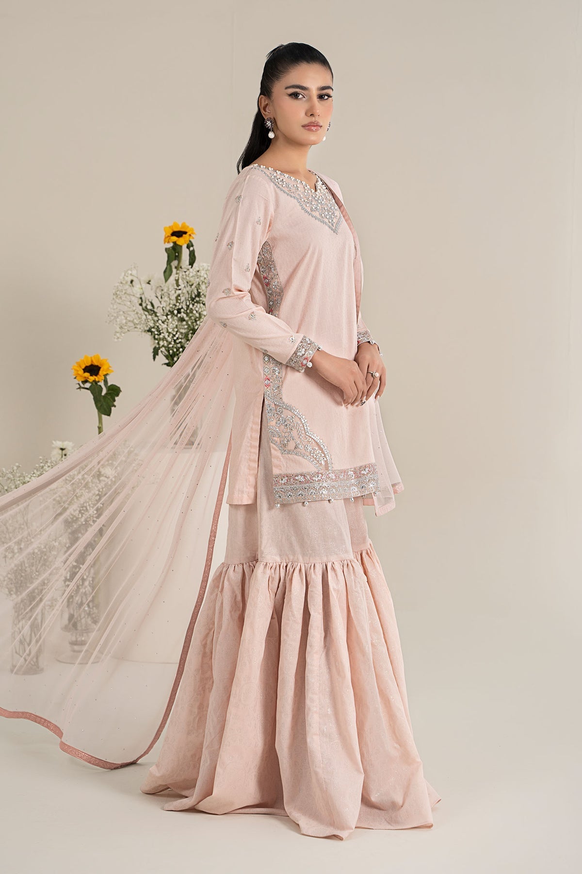 Maria B | Casual Pret 25 | DW-EF25-61 -  Maria B Ladies Clothes - Original Designer Dress - House of Maryam