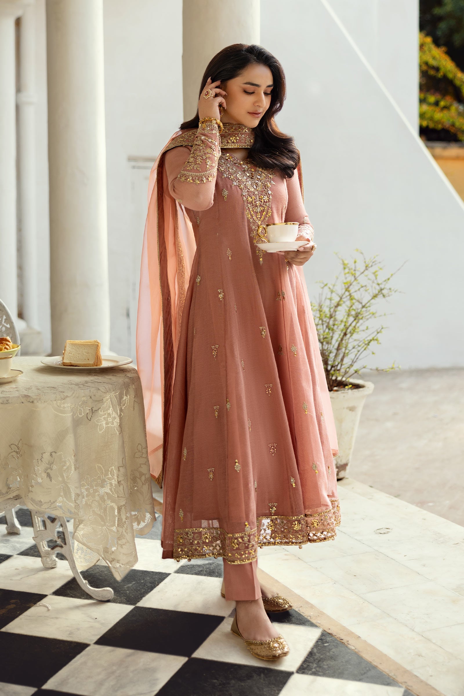 Maira B | Ready to Wear | DW-EF25-88 -  Maria B Luxury Pret -  House of Maryam