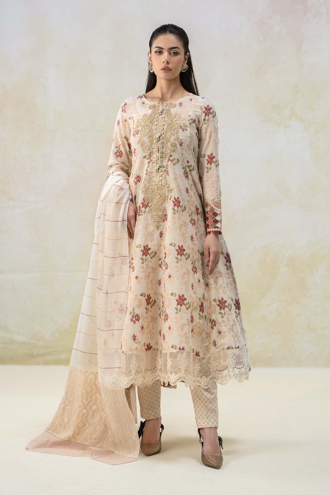 Maira B | Ready to Wear | DW-EF22-23R1 -  Maria B Luxury Pret -  House of Maryam