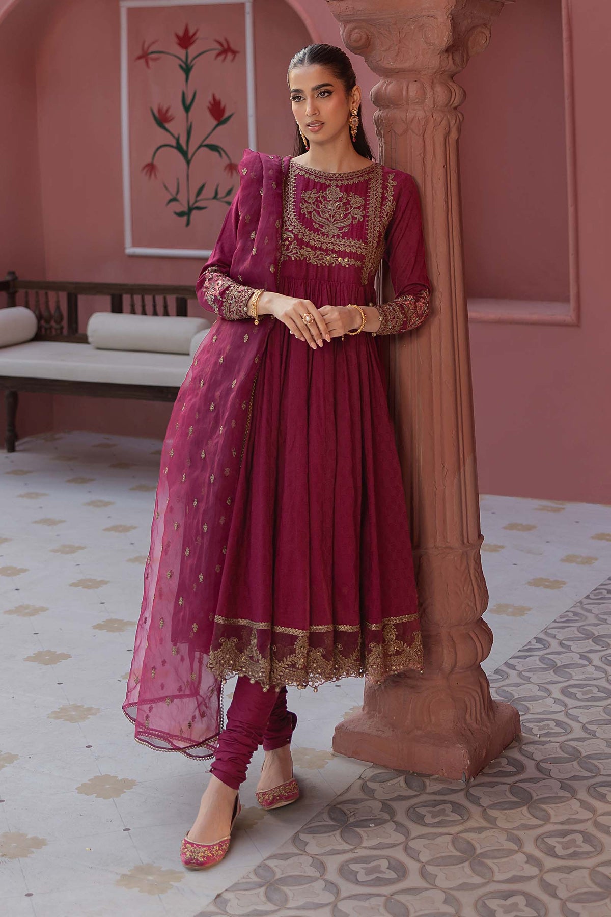 Maria B | Luxury Pret 25 | DW-EF25-43 -  Maria B Ladies Clothes - Original Designer Dress - House of Maryam