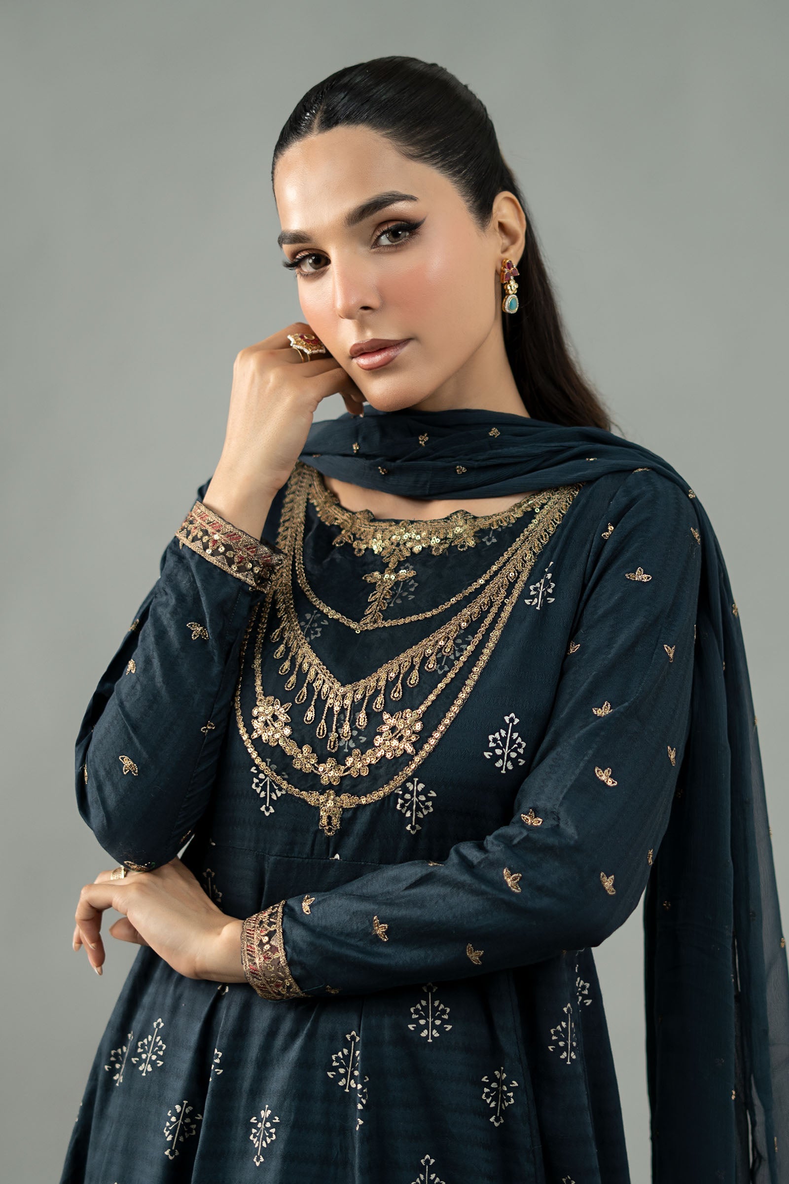 Maira B | Ready to Wear | DW-EF21-04R1 -  Maria B Luxury Pret -  House of Maryam