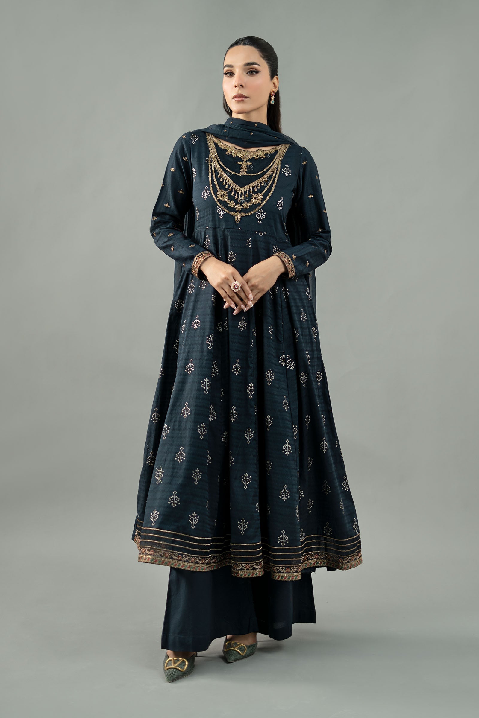 Maira B | Ready to Wear | DW-EF21-04R1 -  Maria B Luxury Pret -  House of Maryam
