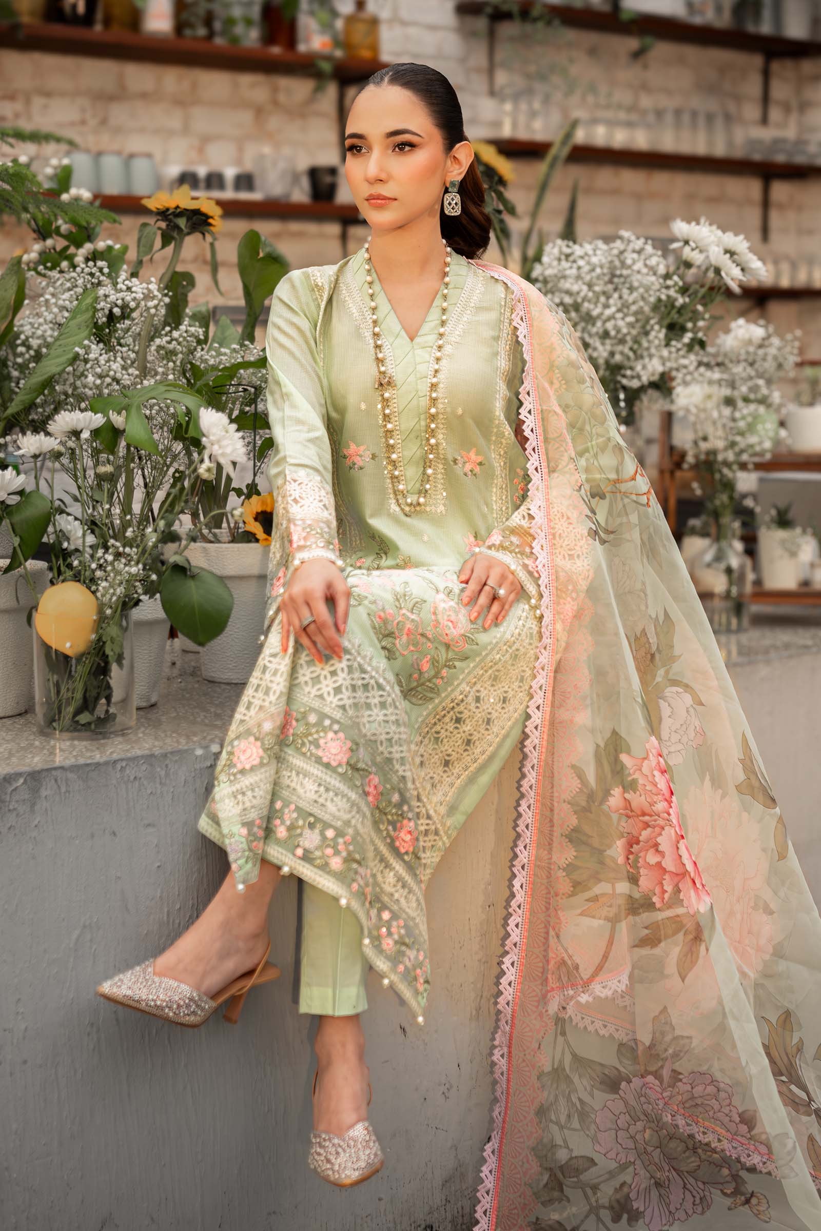 Maira B | Ready to Wear | DW-EF25-151 -  Maria B Luxury Pret -  House of Maryam