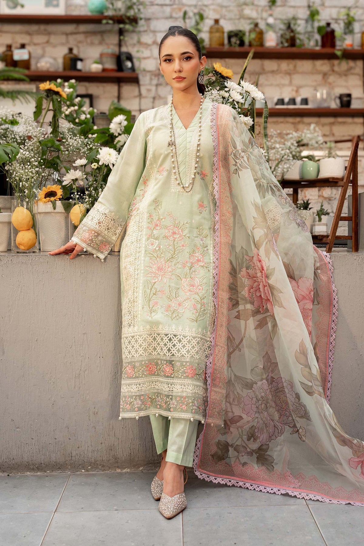 Maria B | Casual Pret 25 | DW-EF25-151 -  Maria B Ladies Clothes - Original Designer Dress - House of Maryam