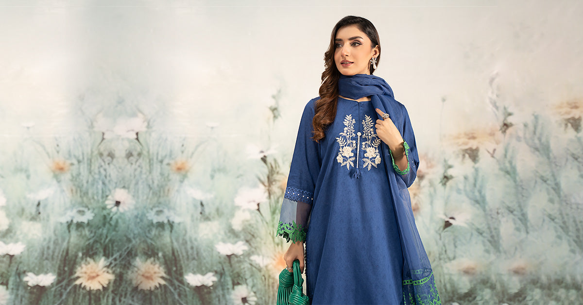 Maira B | Ready to Wear | DW-EF25-15 -  Maria B Luxury Pret -  House of Maryam