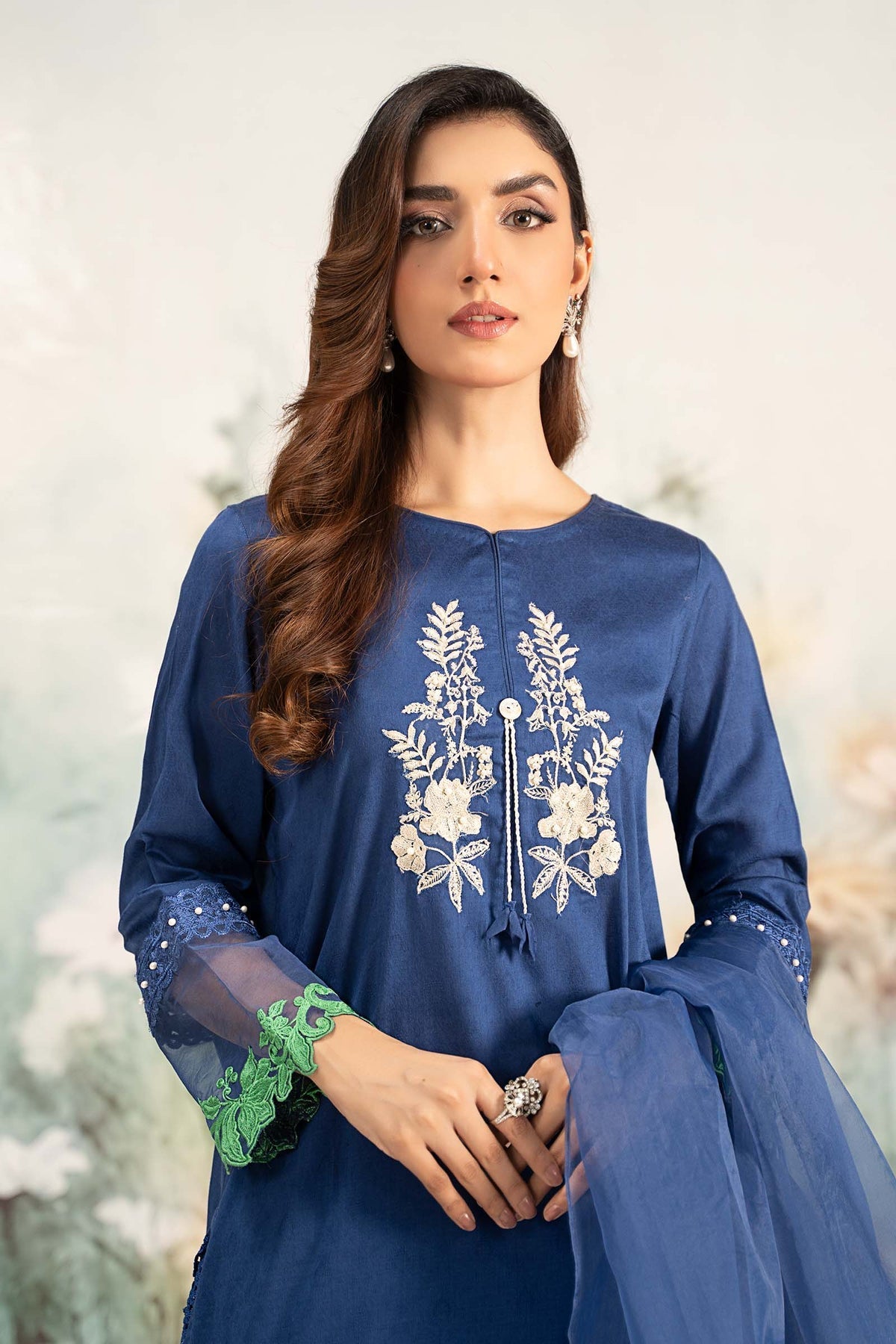 Maria B | Casual Pret 25 | DW-EF25-15 -  Maria B Ladies Clothes - Original Designer Dress - House of Maryam
