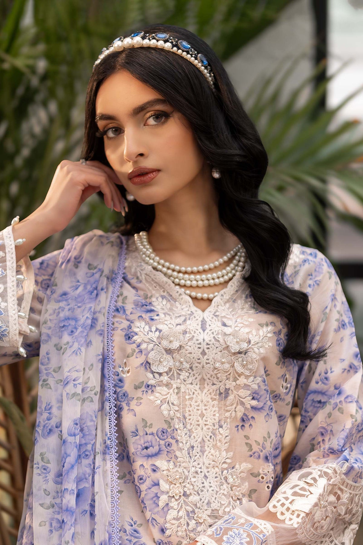 Maria B | Casual Pret 25 | DW-EF25-36 -  Maria B Ladies Clothes - Original Designer Dress - House of Maryam
