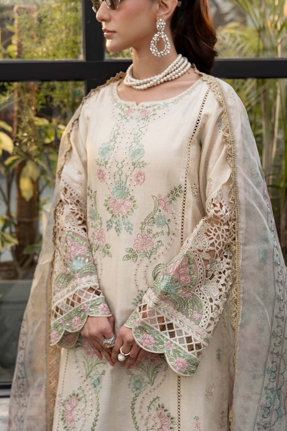 Maria B | Casual Pret 25 | DW-EF25-47 -  Maria B Ladies Clothes - Original Designer Dress - House of Maryam
