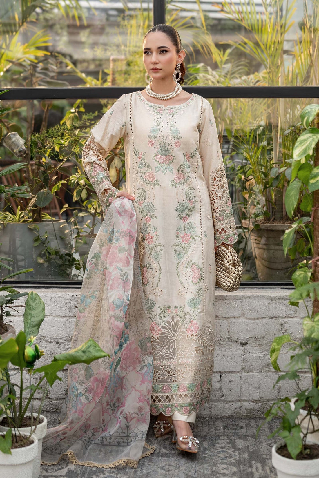 Maria B | Casual Pret 25 | DW-EF25-47 -  Maria B Ladies Clothes -  House of Maryam