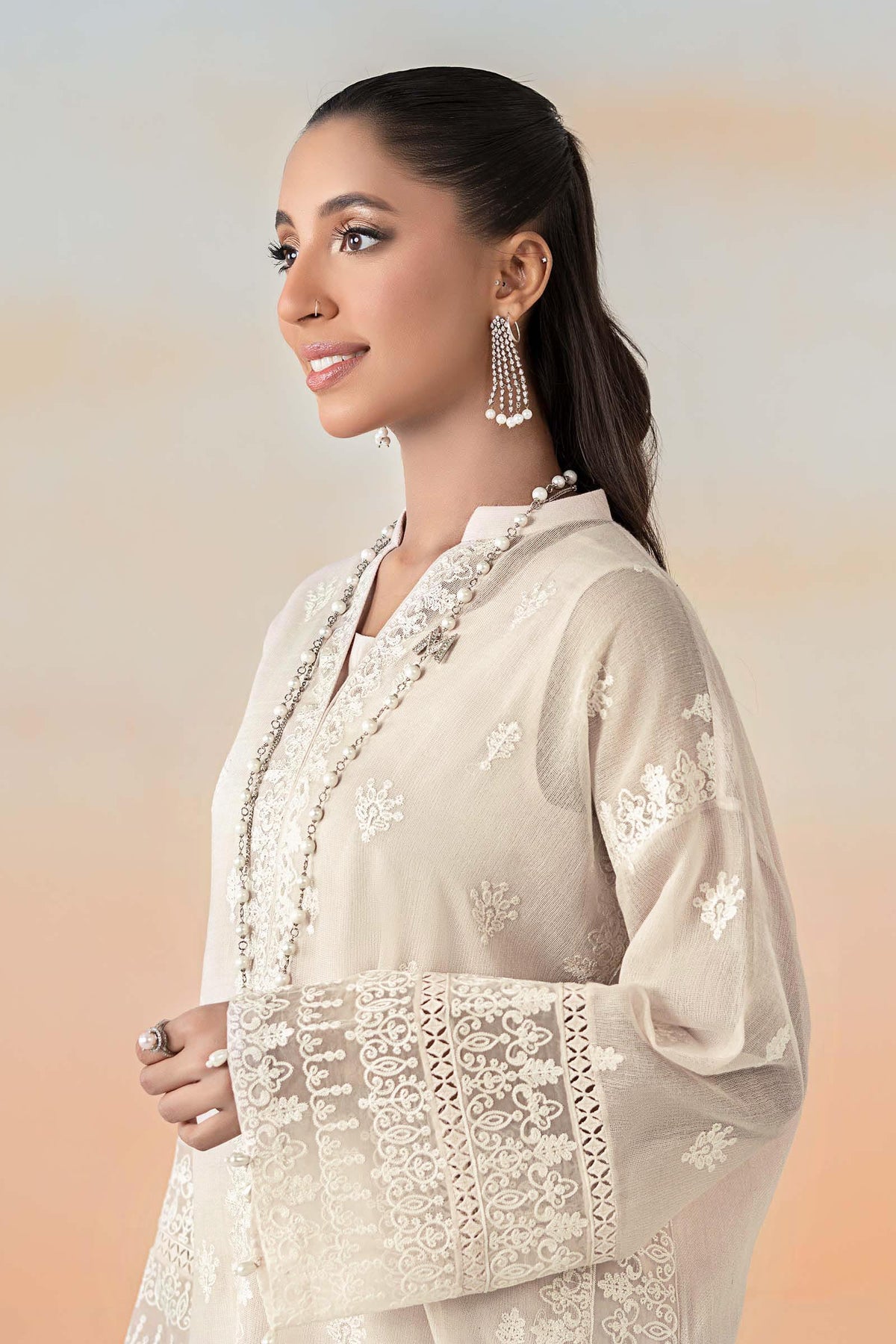 Maria B | Casual Pret 25 | DW-EF25-92 -  Maria B Ladies Clothes - Original Designer Dress - House of Maryam