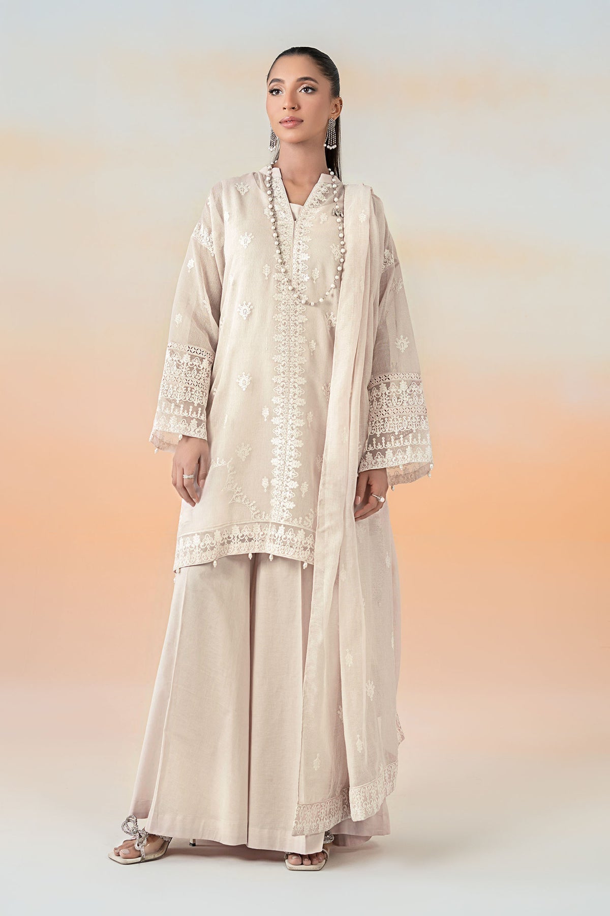 Maria B | Casual Pret 25 | DW-EF25-92 -  Maria B Ladies Clothes - Original Designer Dress - House of Maryam