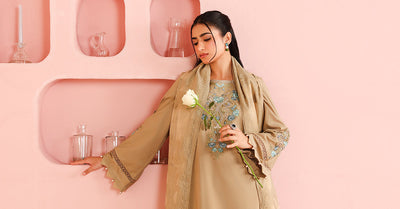 Maria B | Pre Fall 25 | Dobby Suit 15 -  Maria B Ladies Clothes - Original Designer Dress - House of Maryam