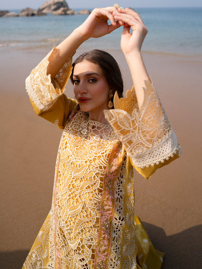 Mahnur | Sirena Luxury Lawn 25 | Dahlia -  Mahnur Ladies Clothes - Original Designer Dress - House of Maryam