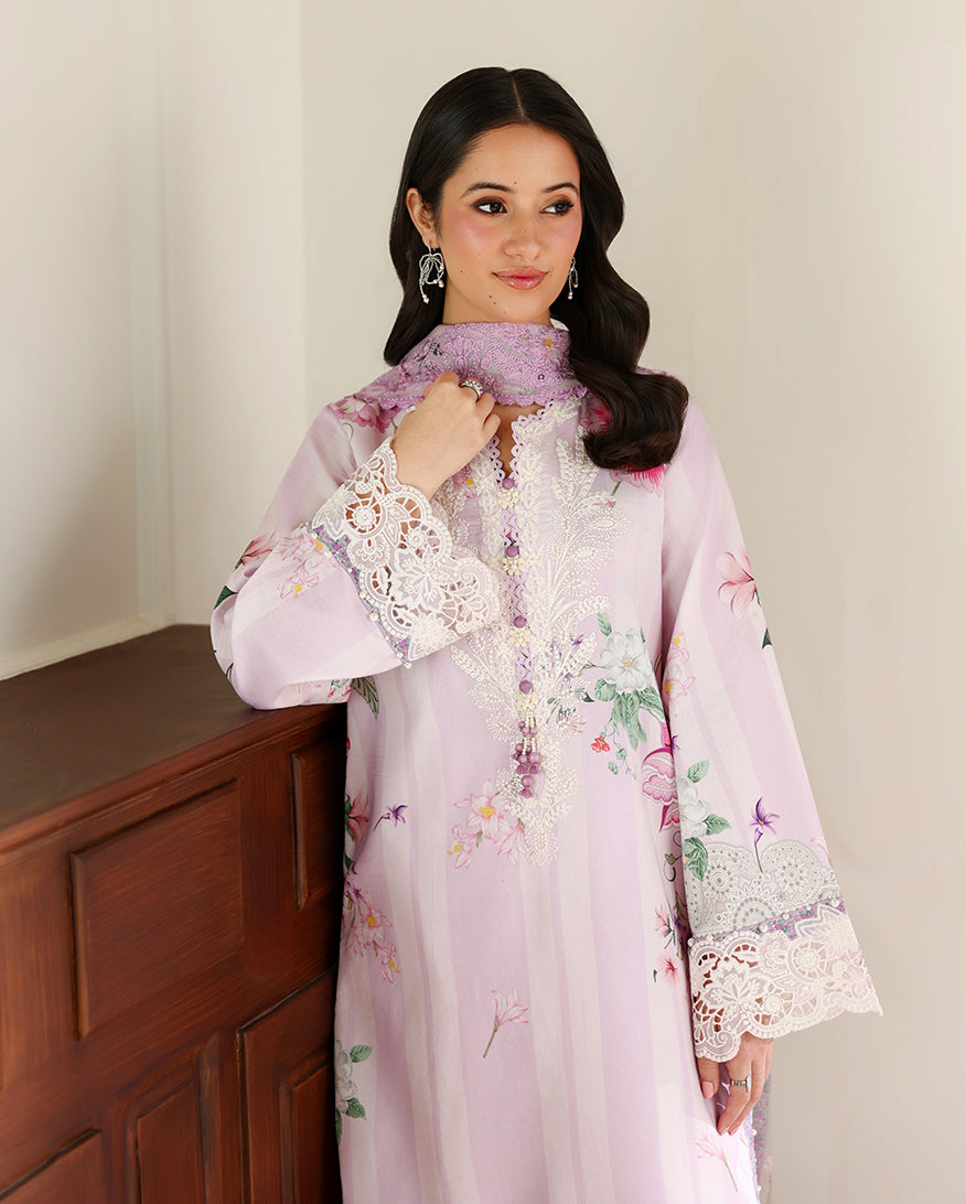 Roheenaz | Sunlit Tales Printed Embroidered Edit | Dandelion dream-4