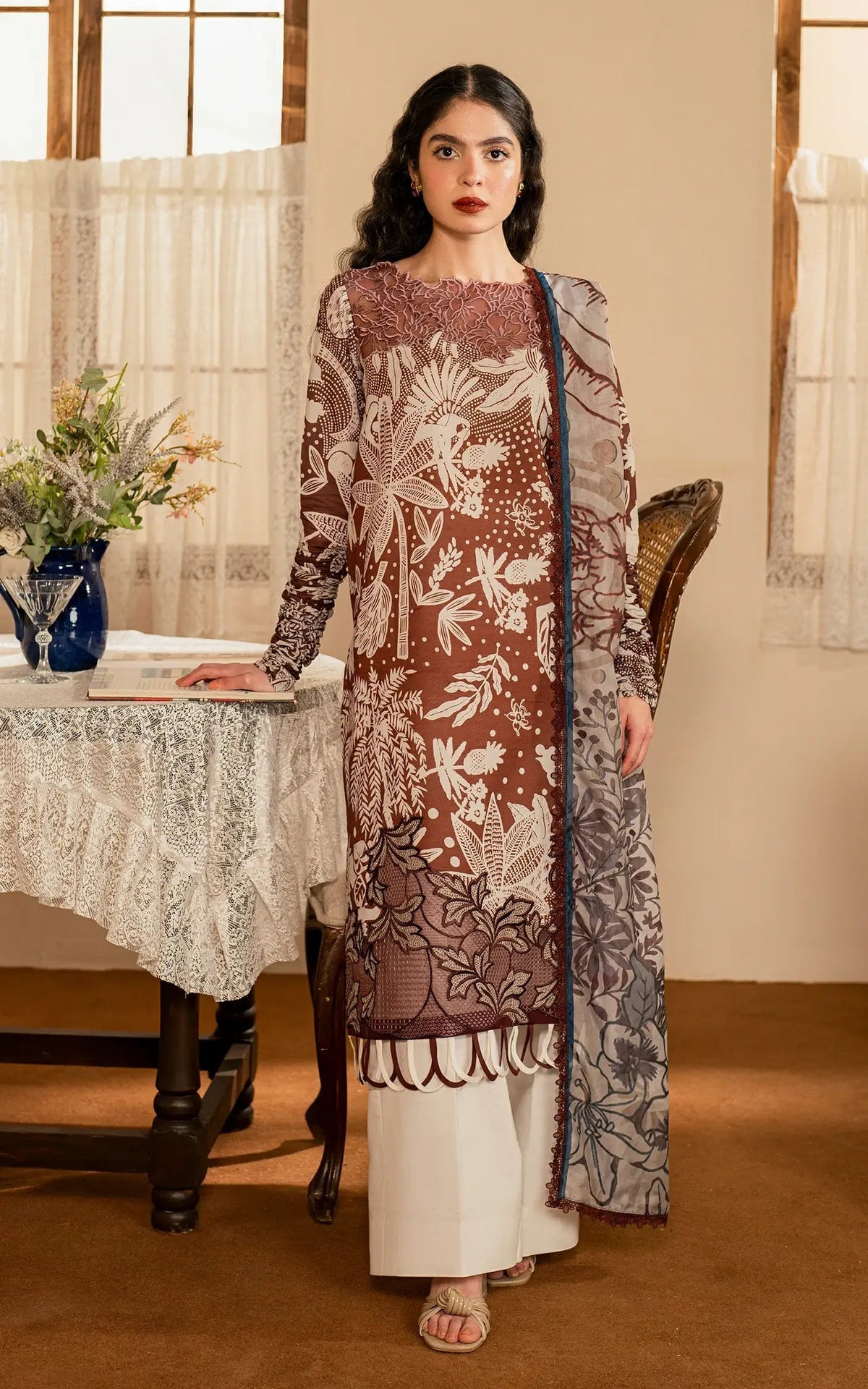 Asifa and Nabeel | Meraki Vintage 25 | Darcheeni (MVL25-07) -  Asifa and Nabeel Ladies Clothes - Original Designer Dress - House of Maryam