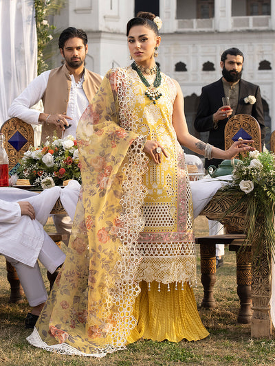 Mahnur | Mahrukh Luxury Lawn 24 | DELIA -  Mahnur Luxury - Original Designer Dress - House of Maryam