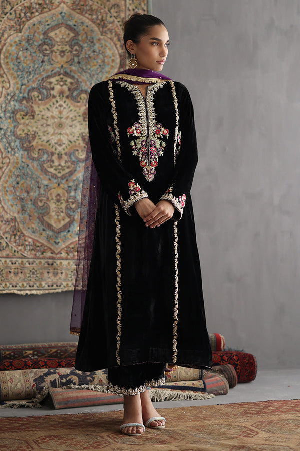 Sana Abbas | Velvet Formals | DELILAH -  Sana Abbas Ladies Clothes - Original Designer Dress - House of Maryam