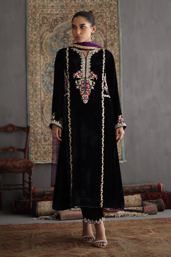 Sana Abbas | Velvet Formals | DELILAH -  Sana Abbas Ladies Clothes - Original Designer Dress - House of Maryam