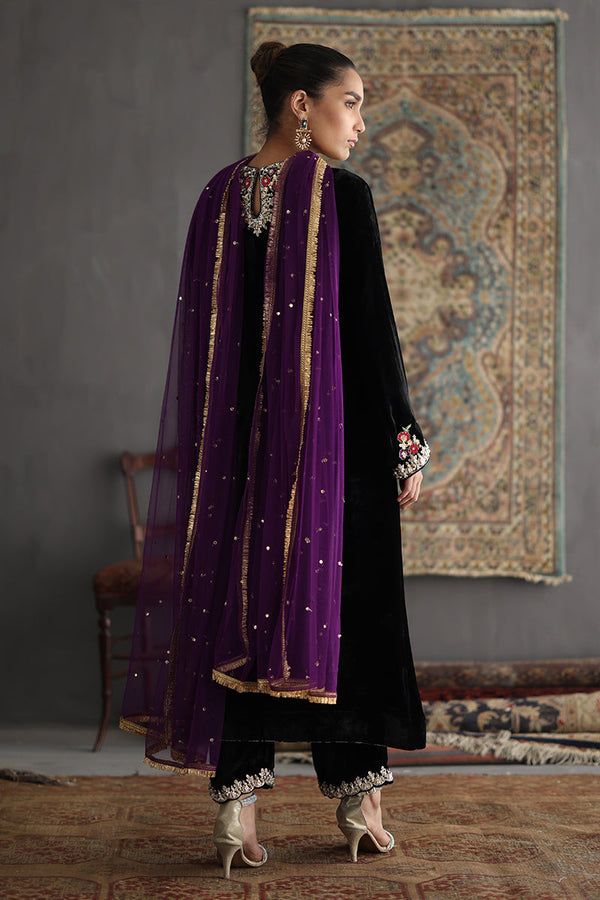 Sana Abbas | Velvet Formals | DELILAH -  Sana Abbas Ladies Clothes - Original Designer Dress - House of Maryam