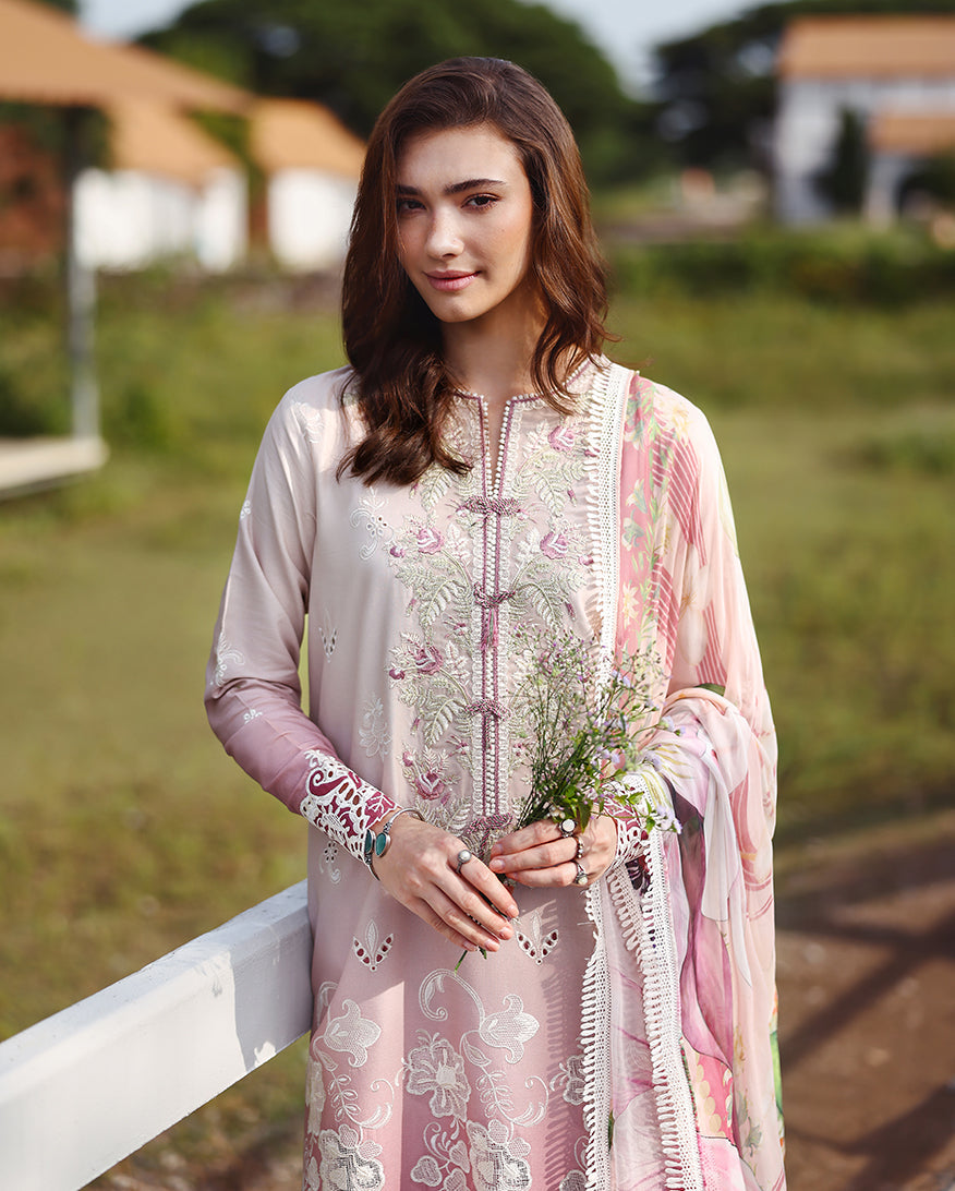 Mushq | Solace Ombre Chikankari | Dew Drift, image 3