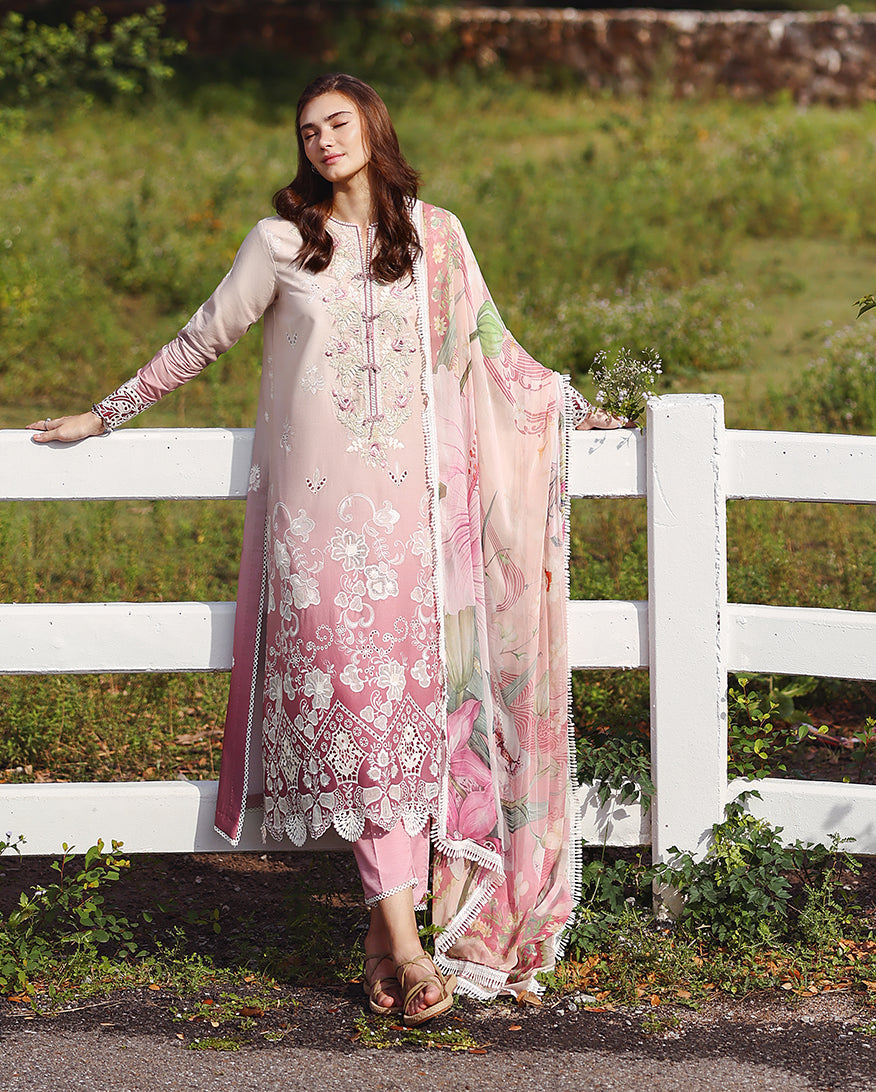 Mushq | Solace Ombre Chikankari | Dew Drift, image 2