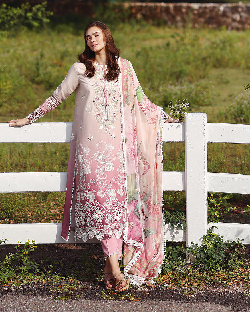 Mushq | Solace Ombre Chikankari | Dew Drift-2