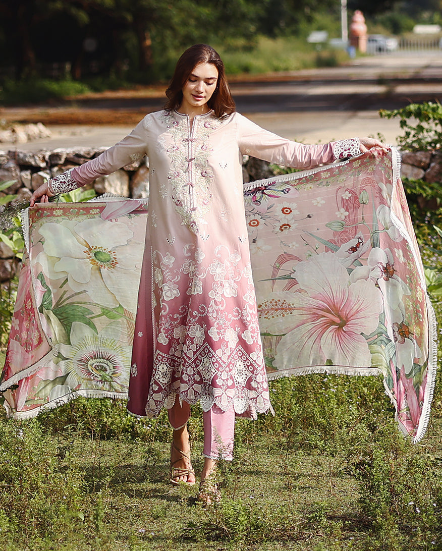 Mushq | Solace Ombre Chikankari | Dew Drift-5