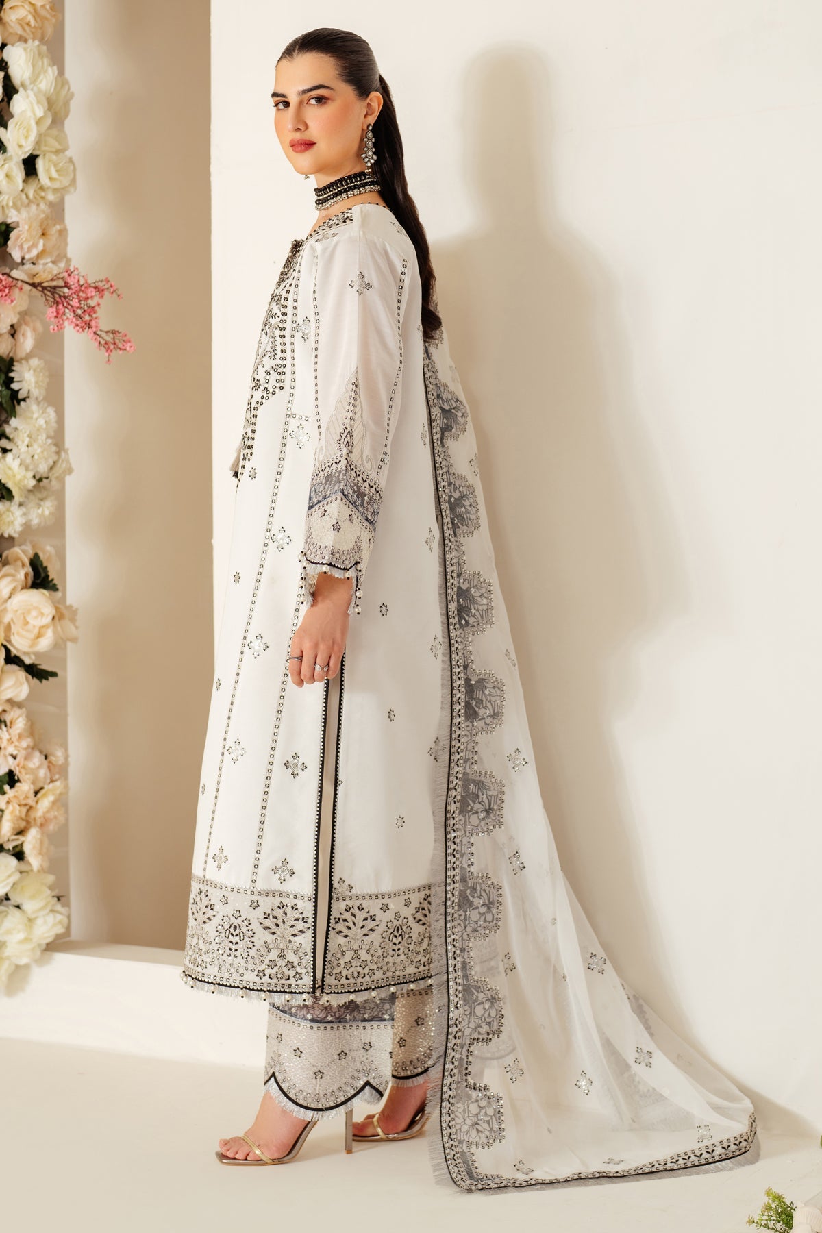 Alizeh | Luxury Raw Silk | AF-RS-04-DOVE -  Alizeh Ladies Clothes - Original Designer Dress - House of Maryam