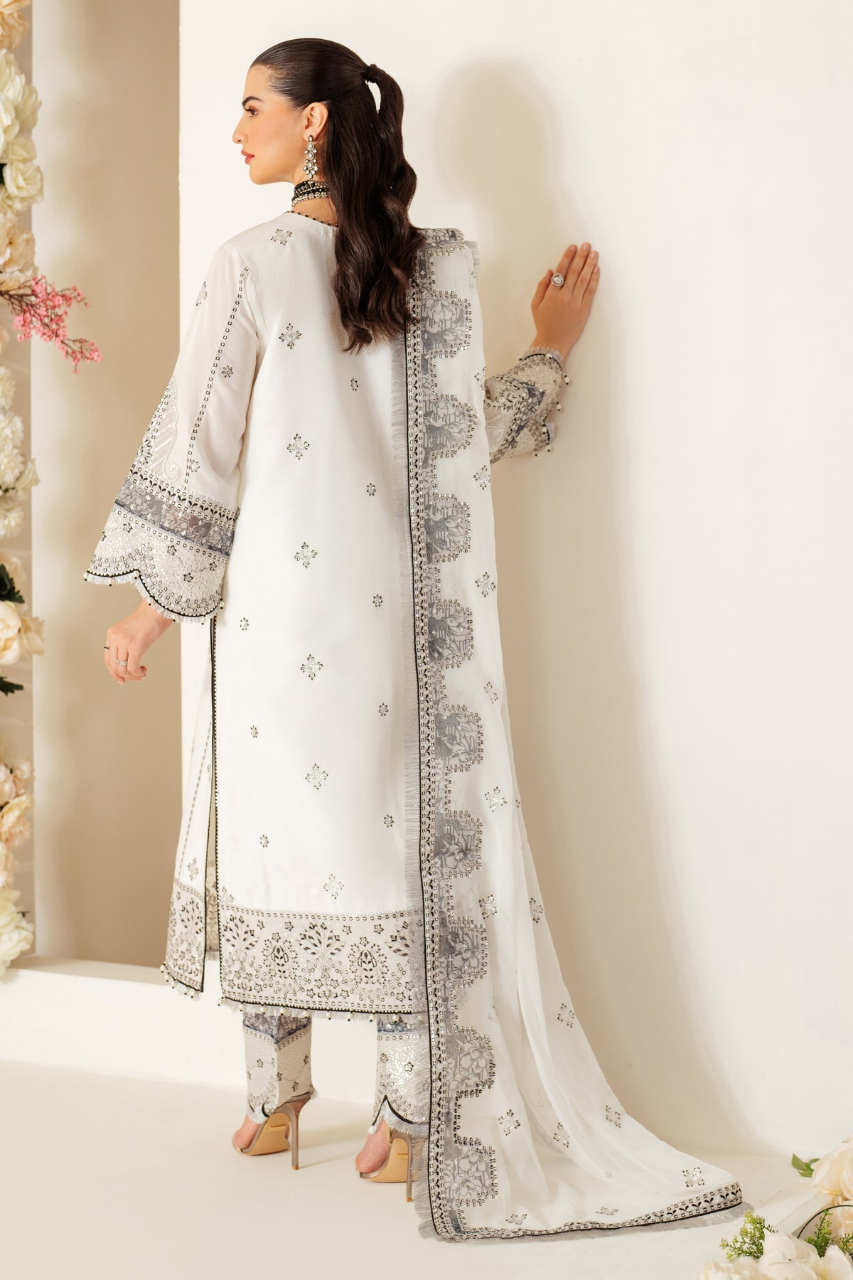 Alizeh | Luxury Raw Silk | AF-RS-04-DOVE -  Alizeh Ladies Clothes - Original Designer Dress - House of Maryam