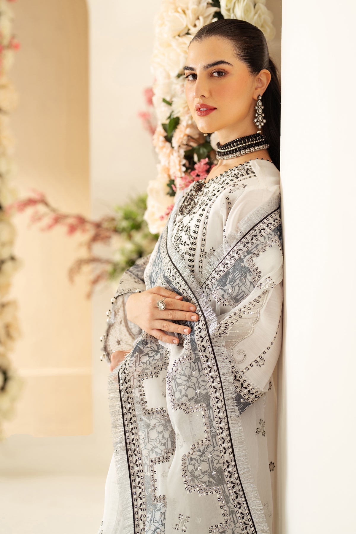 Alizeh | Luxury Raw Silk | AF-RS-04-DOVE -  Alizeh Ladies Clothes - Original Designer Dress - House of Maryam