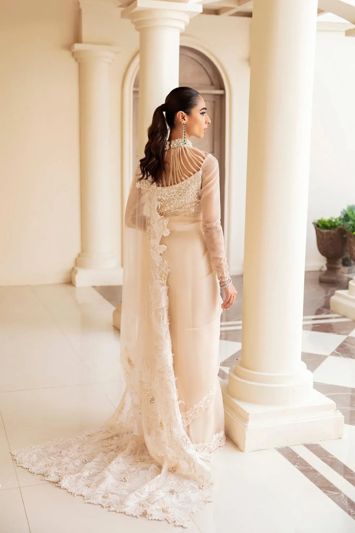 Musferah Saad | Symphony Wedding Formals | Celestial Dove, image 5