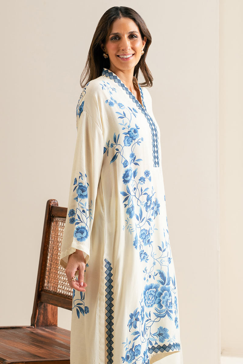 Cross Stitch | Exclusive Pret | Gardenia Grace-2PC (Shirt & Dupatta), image 4