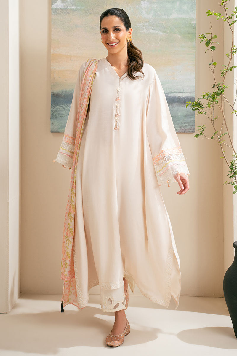 Cross Stitch | Exclusive Pret | Hushed Tent-2PC (Shirt & Dupatta)