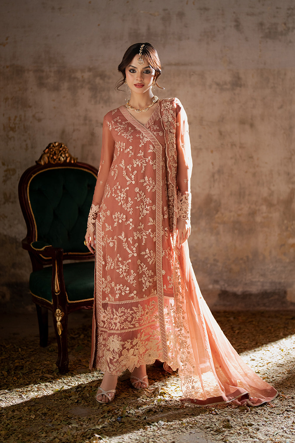 Azure | Ensembles Embroidered Formals | Dusky Bloom -  Azure Ladies Clothes - Original Designer Dress - House of Maryam
