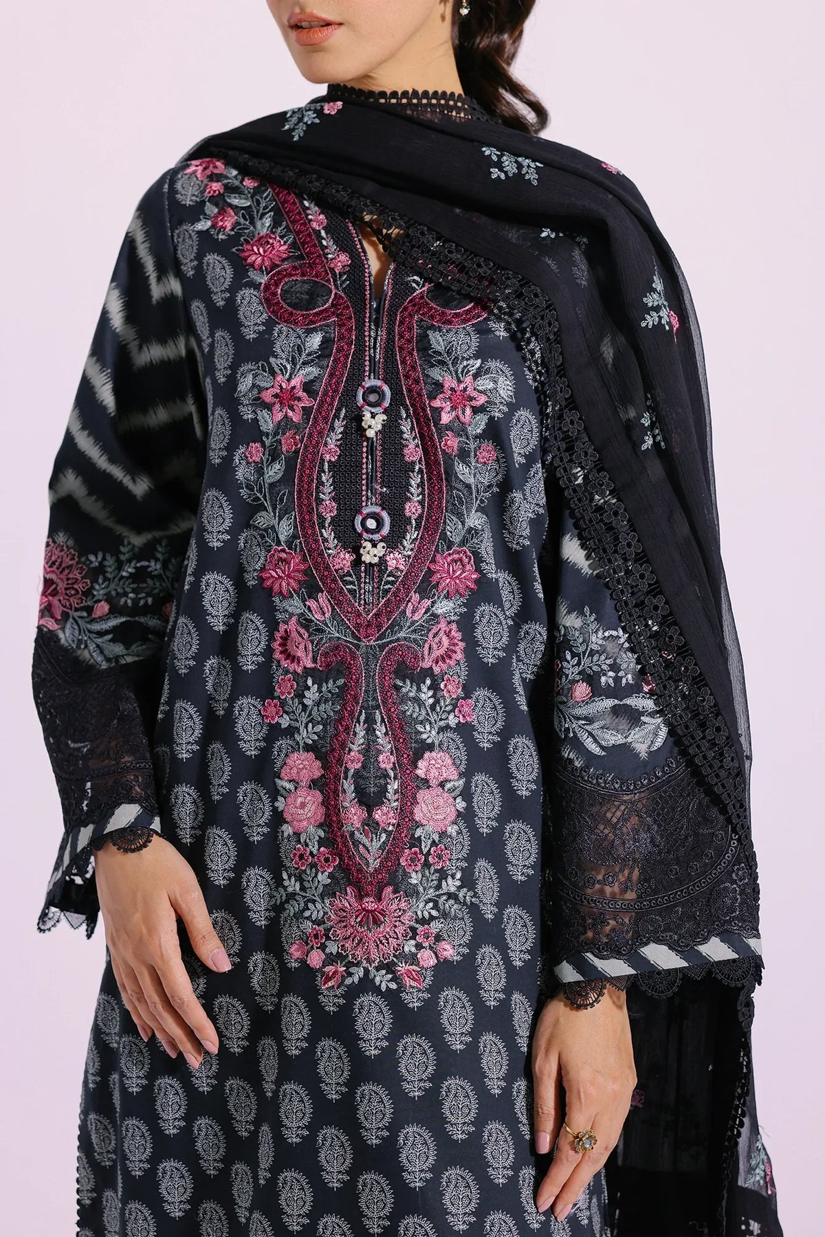 Ethnic | Rozana Collection SS 24 | E0412/203/902 -  Ethnic Luxury - Original Designer Dress - House of Maryam