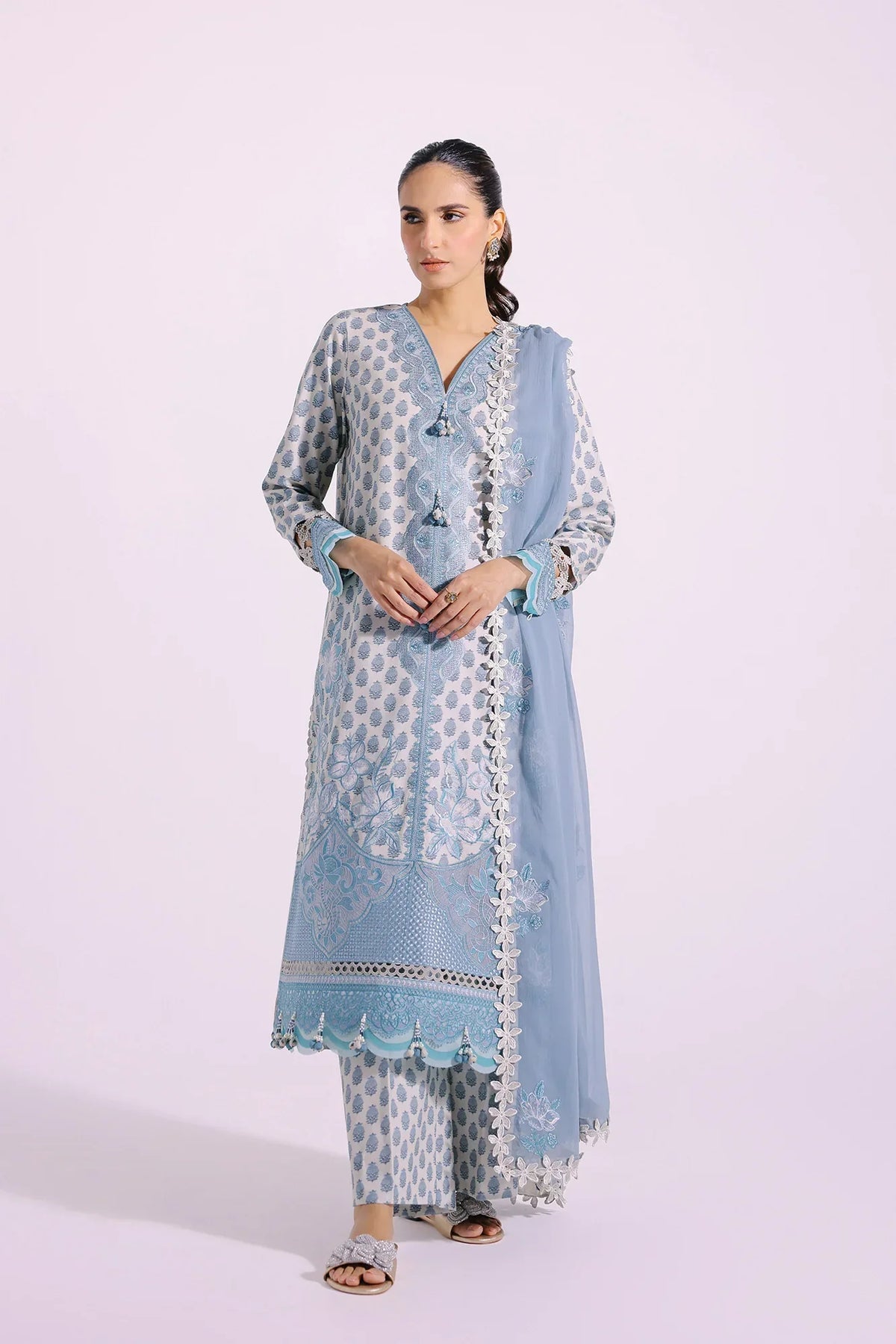 Ethnic | Rozana Collection SS 24 | E0413/203/615 -  Ethnic Luxury - Original Designer Dress - House of Maryam