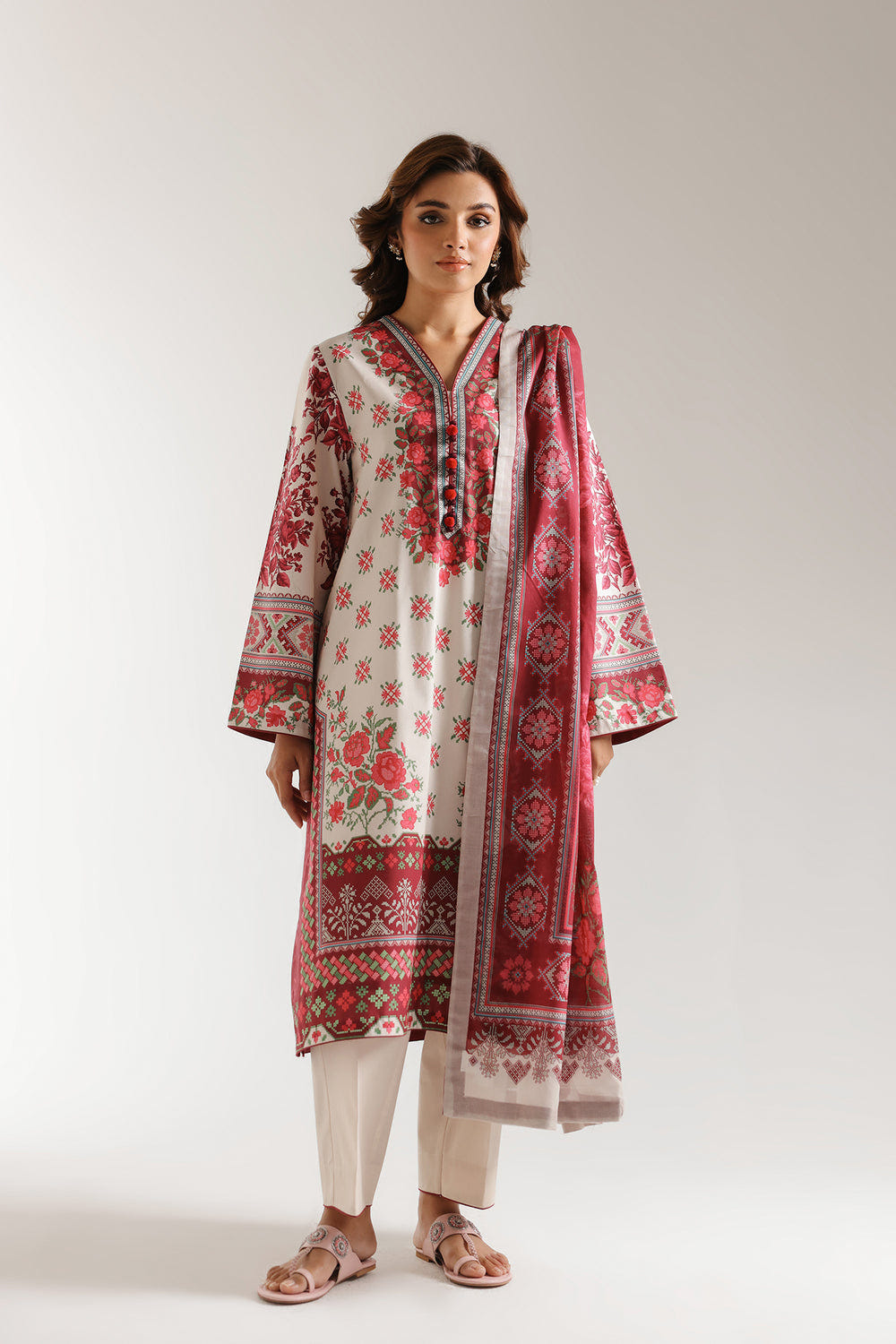 Ethnic | Spring Summer 25 | ES-07 -  Ethnic Ladies Clothes - Original Designer Dress - House of Maryam
