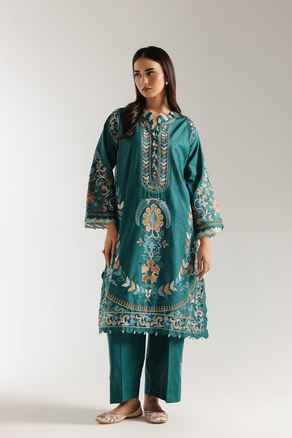 Ethnic | Rozana Collection 25 | Embroidered Dress 21A, image 4