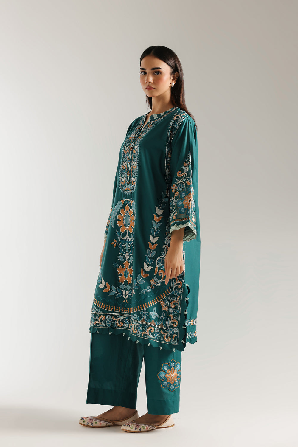 Ethnic | Rozana Collection 25 | Embroidered Dress 21A, image 3