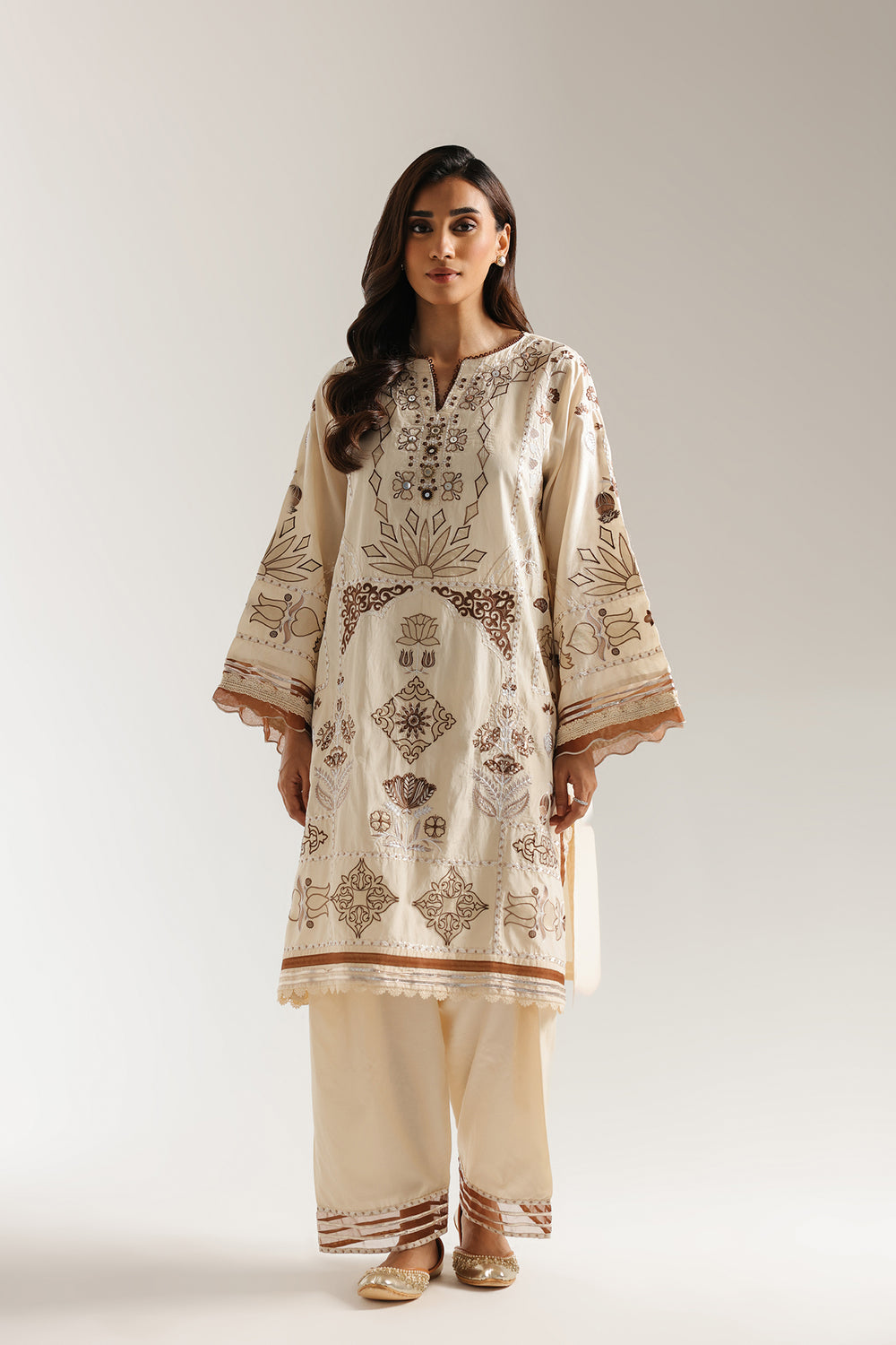 Ethnic | Rozana Collection 25 | Embroidered Dress 22A, image 4