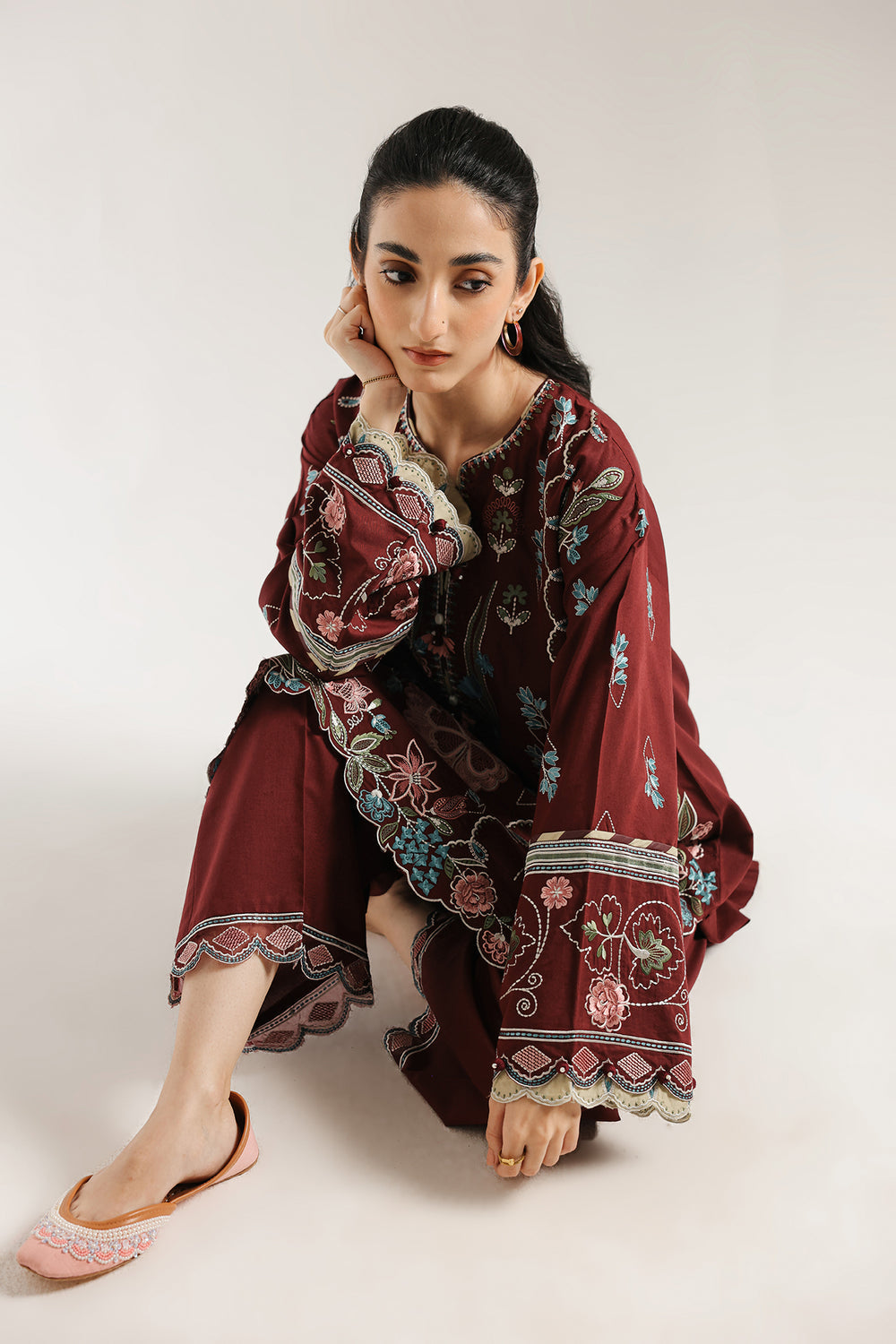 Ethnic | Rozana Collection 25 | Embroidered Dress 11A-4