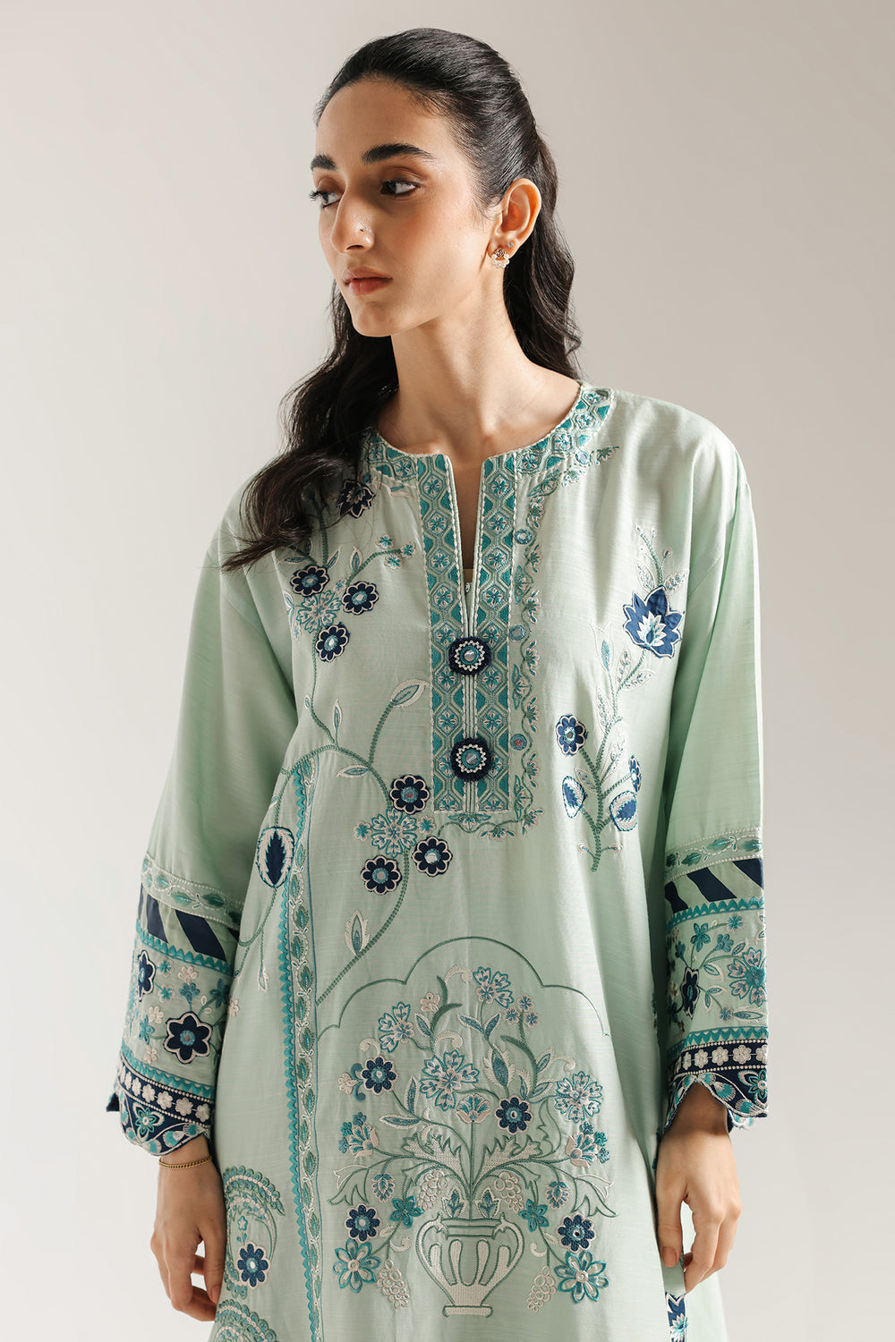 Ethnic | Rozana Collection 25 | Embroidered Dress 24A, image 4