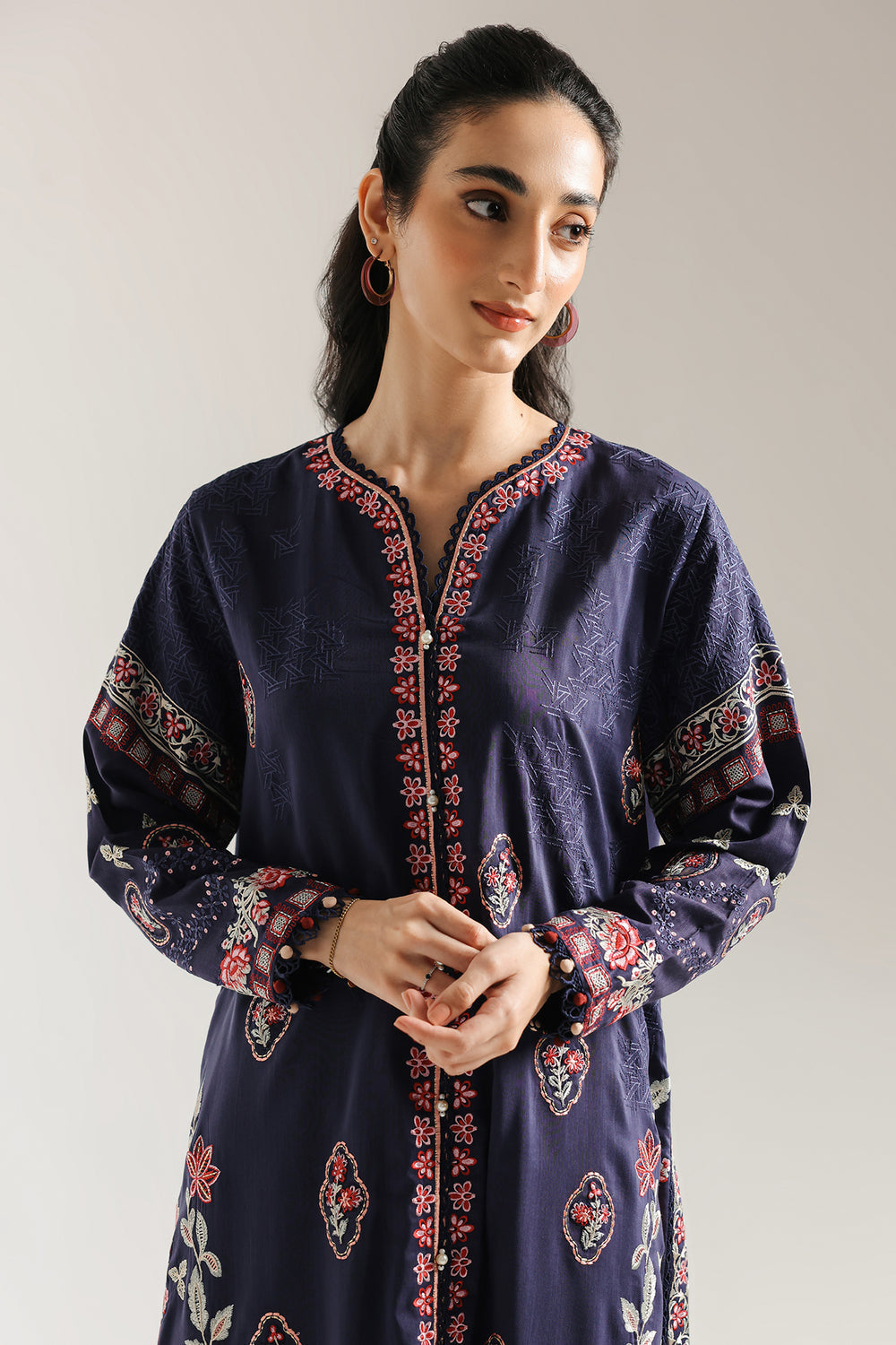 Ethnic | Rozana Collection 25 | Embroidered Dress 05A-3