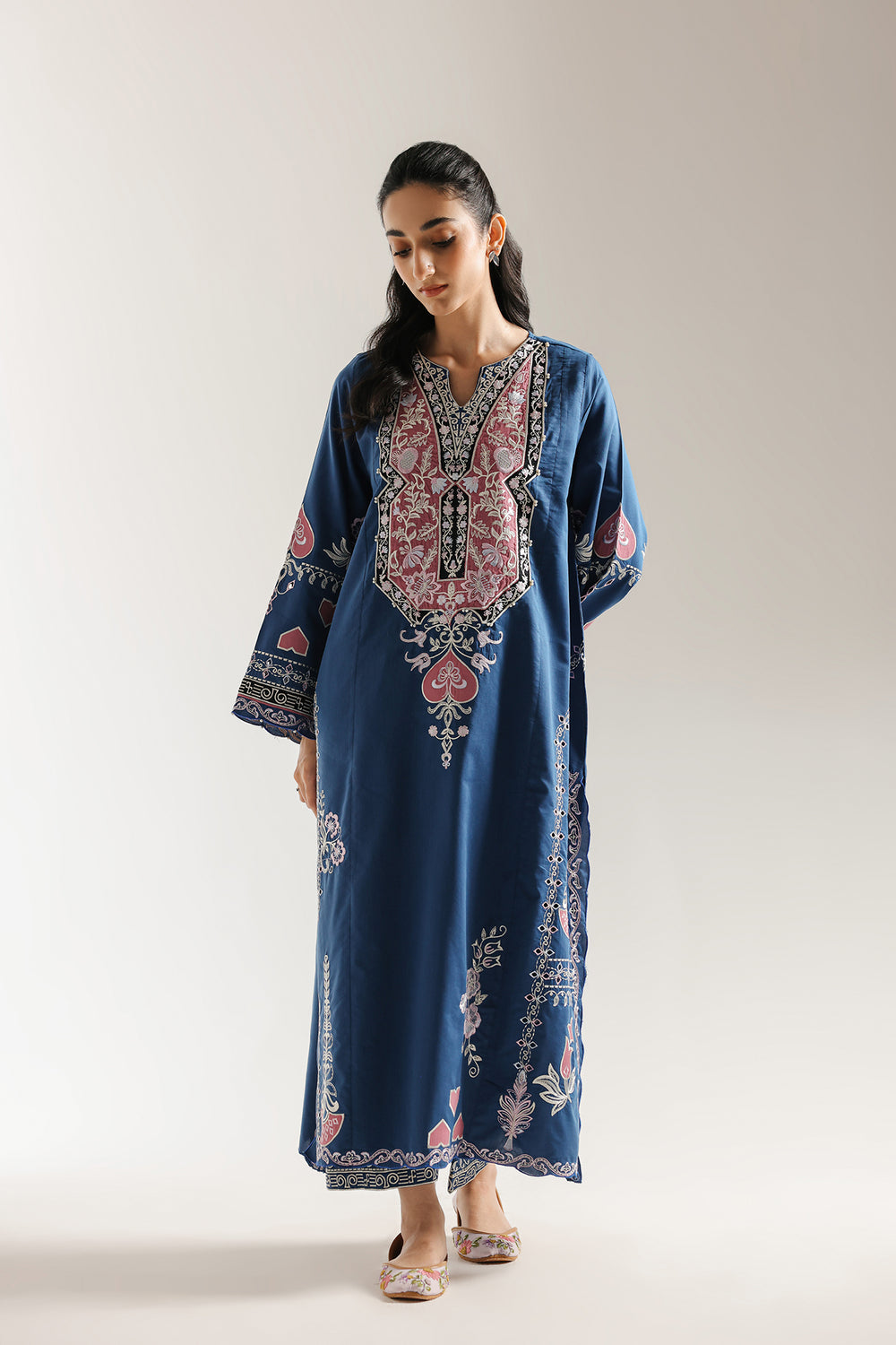 Ethnic | Rozana Collection 25 | Embroidered Dress 03A